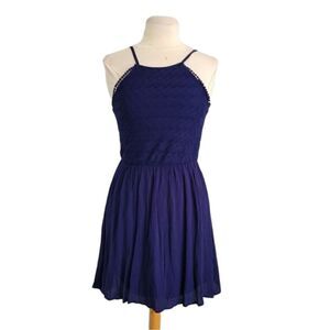 Lily rose navy fit and flare dress  